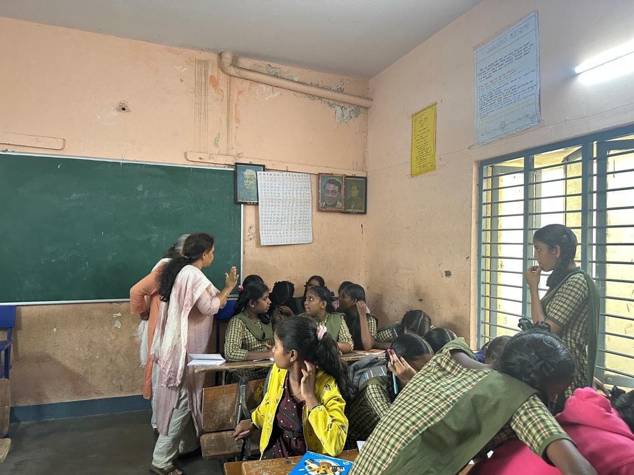 Students participating in a life skills discussion about school and education