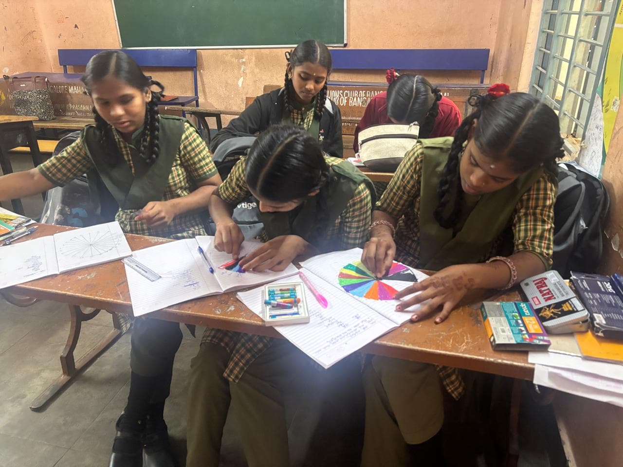 Students participating in a study skills workshop