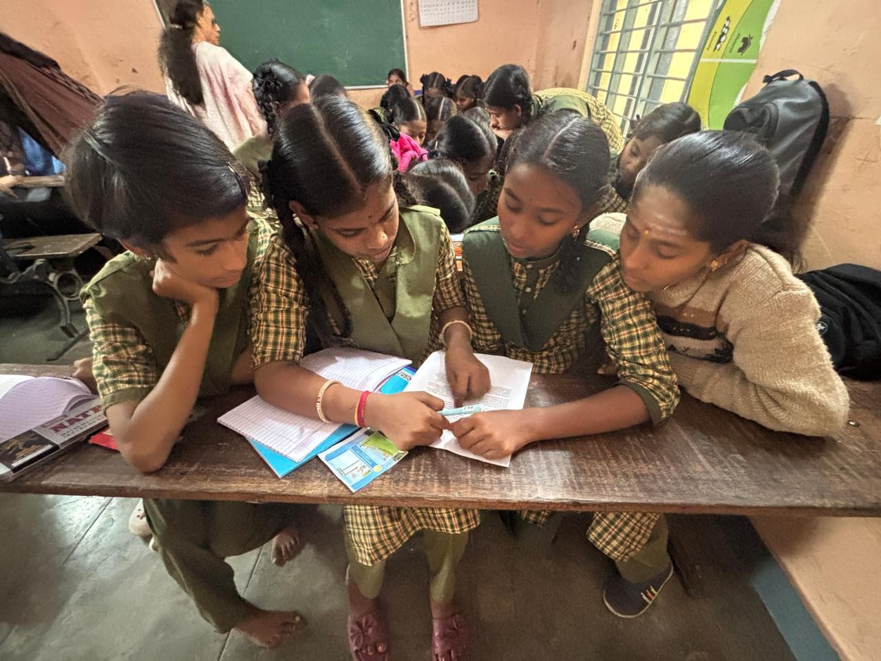 Education session with students in a classroom